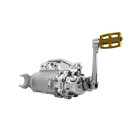 BAKER 6-INTO-4 SIX SPEED LSD SHOVELHEAD HARLEY TRANSMISSION W/ KICKER