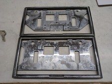 Vintage Genuine Honda Jdm License Plate Frame Set Front Rear Chrome Japan Old Vintage Genuine Honda Jdm License Plate Frame Set Front Rear Chrome Japan Old