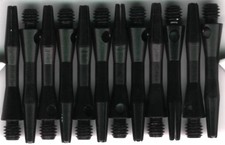 1.25in. 2ba Black Aluminum Dart Shafts: 3 per set