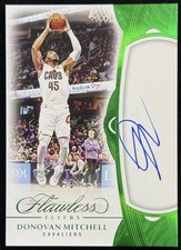 2024-25 Panini Flawless Donovan Mitchell Emerald Flyers Auto 4/5 Jersey #