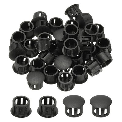 Plastic Hole Plugs, 99 Pcs 1/2''(13mm) Round Plastic Hole Caps, Black