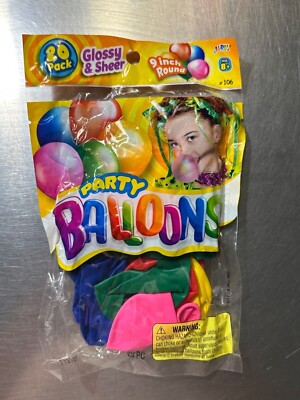Jaru Glossy And Sheer Assorted Colors Party Balloons 20 Per Pack 9 Inch New