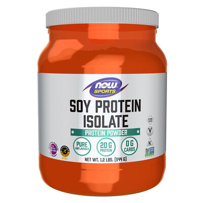 NOW FOODS Soy Protein Isolate Unflavored Powder 1.2 lbs.