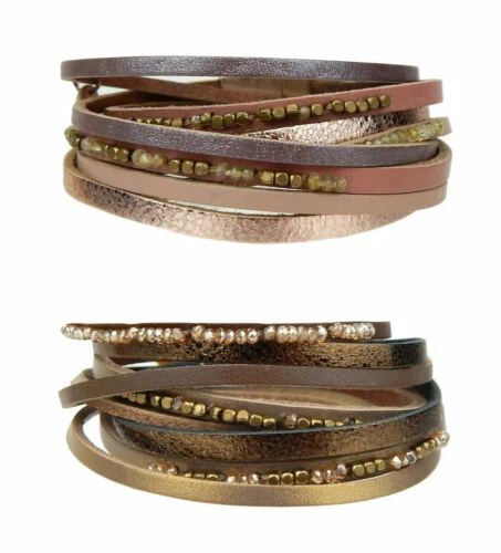 Leder Imitationsperle Modeschmuck-Armbänder-Anhänger