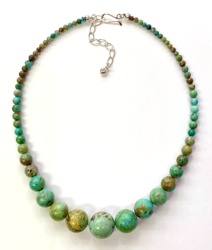 HSN Jay King Sterling Silver Seven Peaks Turquoise 18" Beaded Necklace