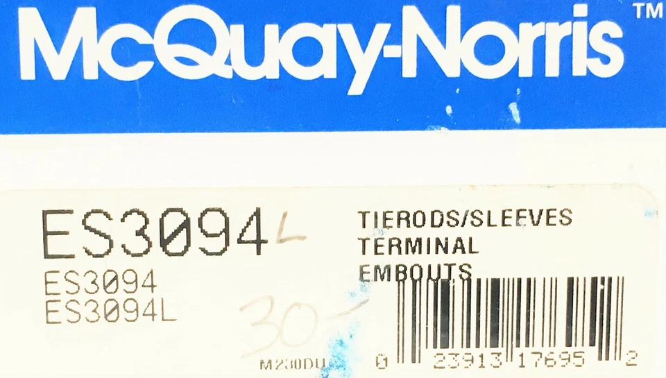 Extremo de varilla de amarre de dirección McQuay-Norris ES3094 NOS Foto 3 de 3