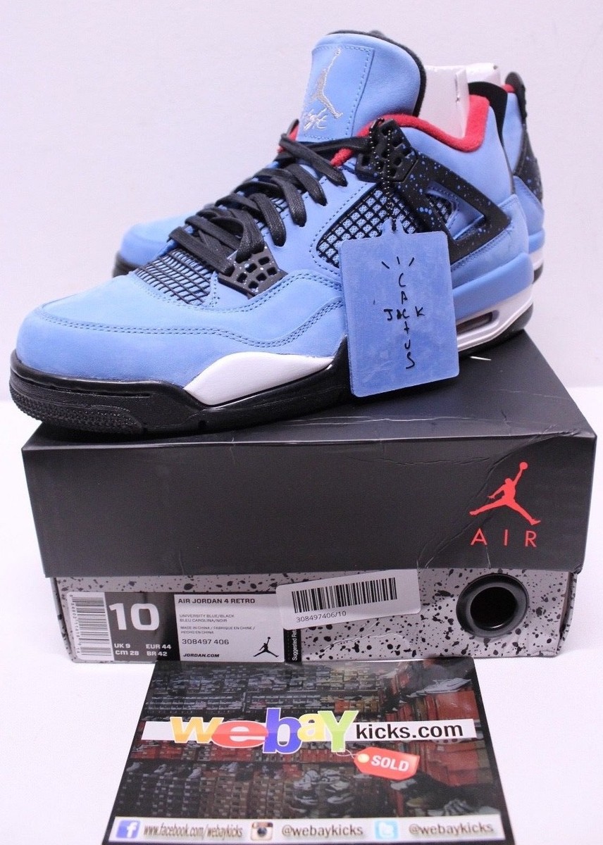 air jordan4 カクタスジャック University Blue Air Jordan Retro 4 Cactus Jack Travis Scott University Blue