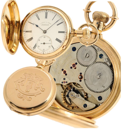 A. Lange & Söhne 1 A QUALITÄT GROSSE TASCHENUHR 18KT  v. 1879 Neusilberwerk - Bild 1 von 11