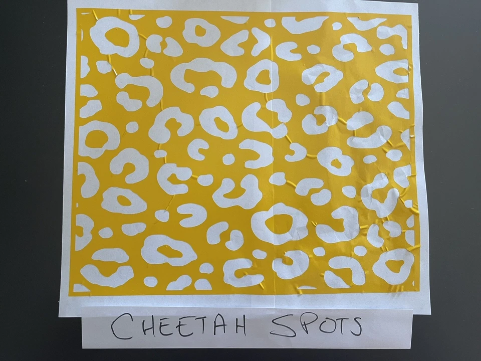 Plantilla de arma de fuego de vinilo Duracoat de alto calor 10" x 12" - estilo manchas de guepardo Foto 3 de 4