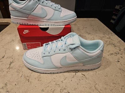 New Nike Dunk Low Shoes Glacier Blue White Retro DV0833-104 Mens Size 13