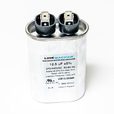 Supco Capacitor Oval Run 12 .5 uf mfd 370/440 Volts for HVAC Motors