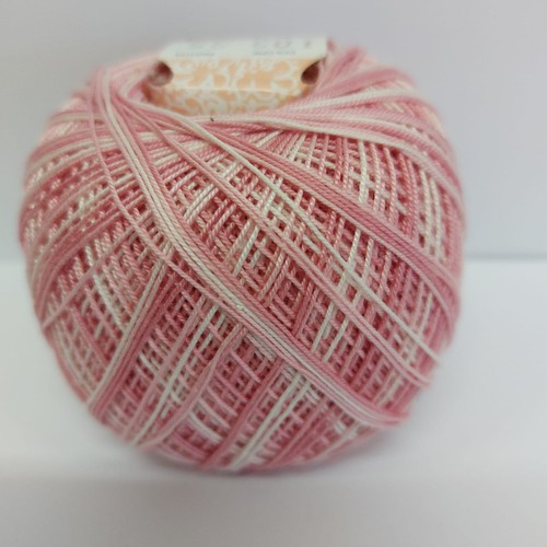 Cotone perlè egiziano da uncinetto n°8 50 gr. colore 103 rosa sfumato - Foto 2 di 3