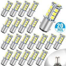 20x 6000K White 1157 Bay15d 18-SMD LED Car Truck Tail Brake Stop Light Bulbs 12V
