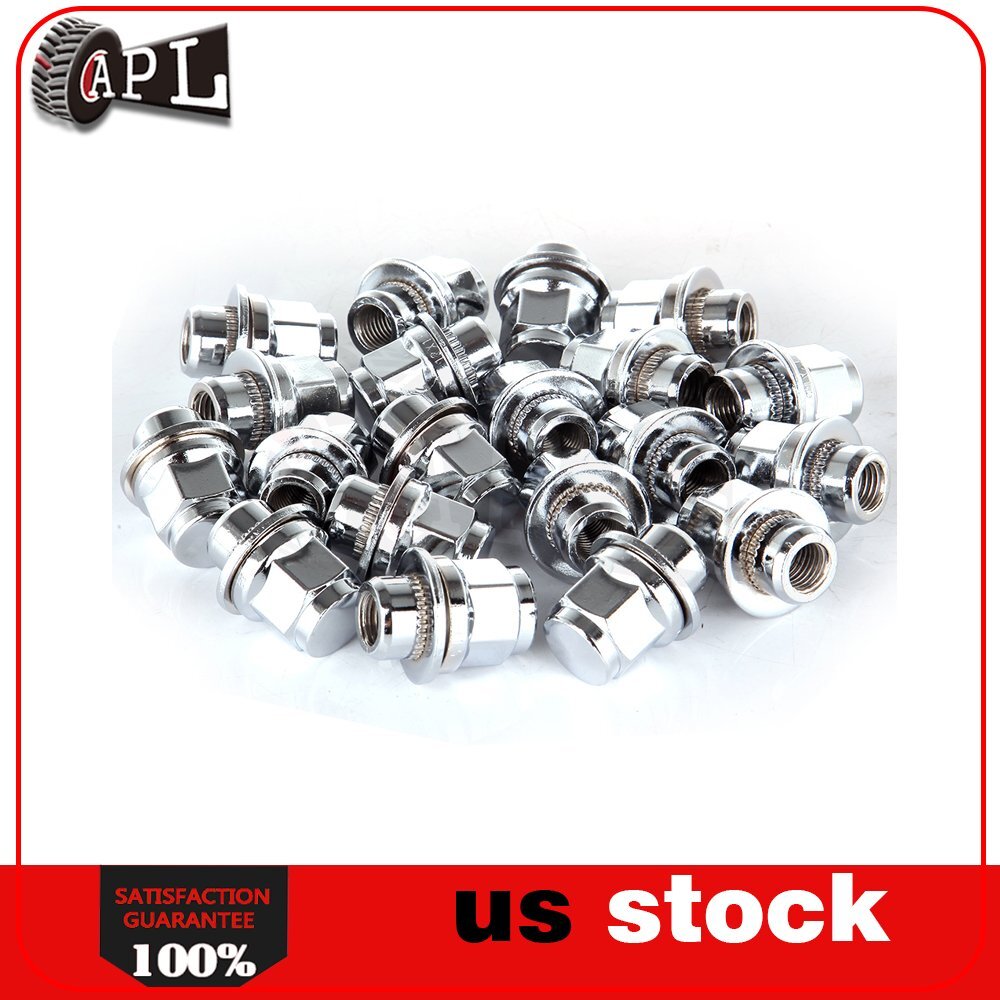 12x1.5 Lug Nuts 20 Pcs Chrome Closed End Mag Style Lug Nuts With Washer 13 16 21mm Hex Compatible With Toyota Camry Corolla Tacoma Lexus 12x1.5 Lug Nuts 20 Pcs Chrome Closed End Mag Style Lug Nuts With Washer 13 16 21mm Hex Compatible With Toyota Camry Corolla Tacoma Lexus