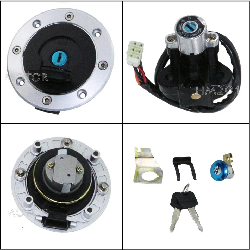 Interruptor de encendido tapa de gas cubierta con llave para Suzuki GSXR600 1996-2000 GSXR750 94-1999 Foto 2 de 4