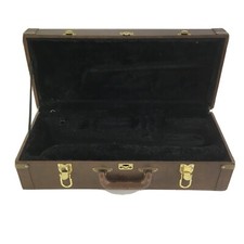 Vintage Trumpet Hard Shell Case Brown Exterio...
