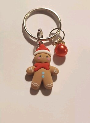 Süßeste Weihnachtsfigur Lebkuchenmann Schlüsselanhänger Taschenanhänger nützlich süß kleines Geschenk
