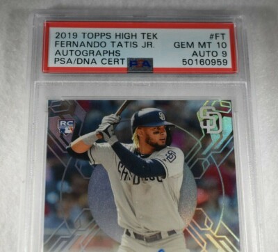 2019 FERNANDO TATIS JR. Signed Topps High Tek RC ROOKIE AUTO PSA 