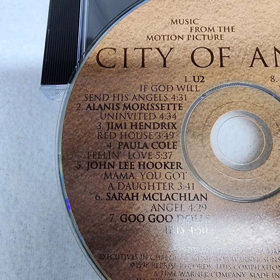 CD City of Angels Original Soundtrack Music Motion Picture 14 Songs DISC ONLY Foto 2 de 3