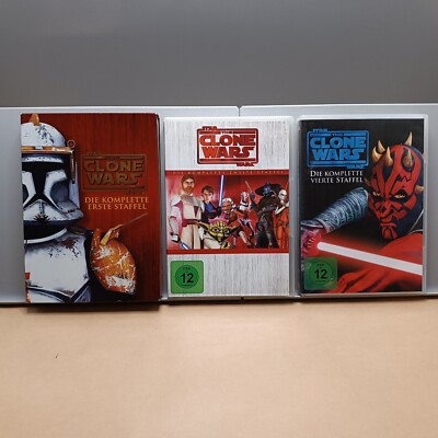 Star Wars: The Clone Wars Staffel 1+2+4 [13 DVDs] DVD-Box Set - Krieg der Sterne