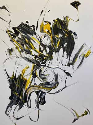 Acrylic on Gallery Wrapped Canvas 36''/48'' by Joseph Flores QE Series