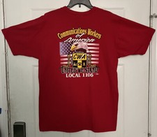 Lifewear Local 1106 Communications Workers T-Shirt Size Large Union Made in USA