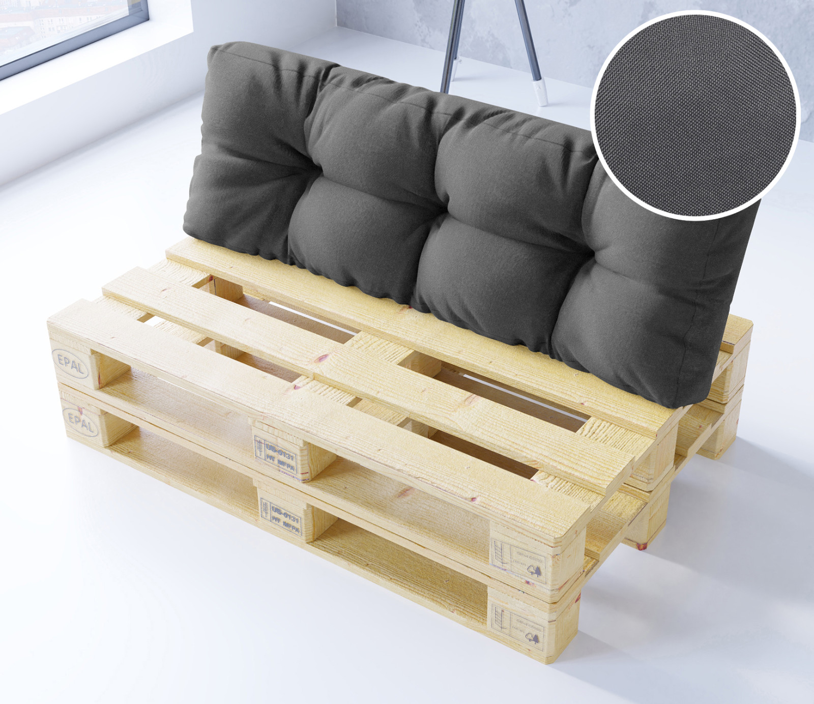 Set di cuscini per divano in pallet 120/80/40/65 foto 6