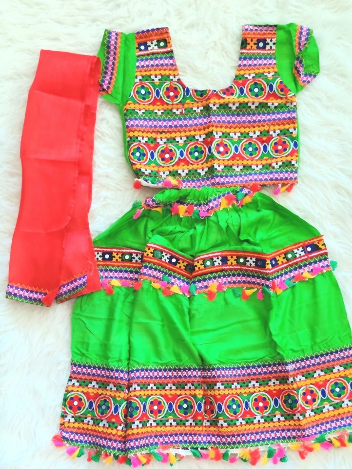 Vestido estilo indiano Chaniya choli/tradicional, 5 anos chaniya choli, Diwali  - Imagem 2 de 4