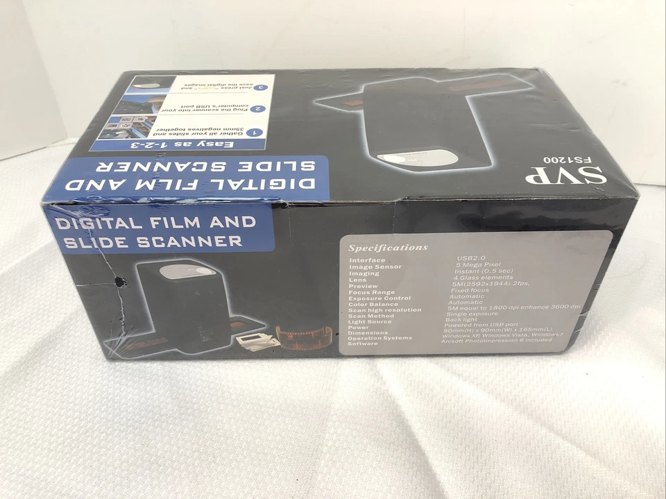 Svp Fs1200 Digital Film 35mm Negative & Slides Scanner-black New - Image 2 of 4