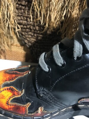 Tredair Flame Sunburst Leather Boots 