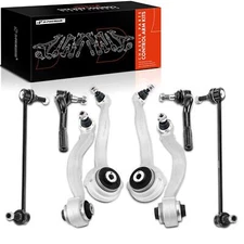 8x Control Arm w/Ball Joint Sway Bar Link Front for Mercedes-Benz C300 C350 RWD