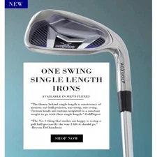 AGXGOLF MAGNUM OS SAME LENGTH SAND WEDGE, MEN'S RIGHT HAND. Choose Length & Flex