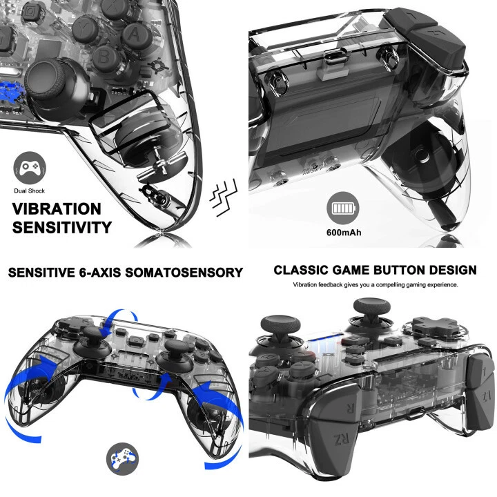 Wireless Gaming Controller Dual-Vibration Gamepad for Tesla Model 3 Y S X - Image 2 of 4