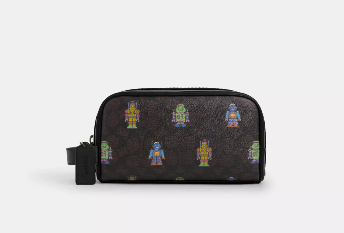 COACH CW199コズミックスモール ポーチ キャンバス＆レザー 未使用品