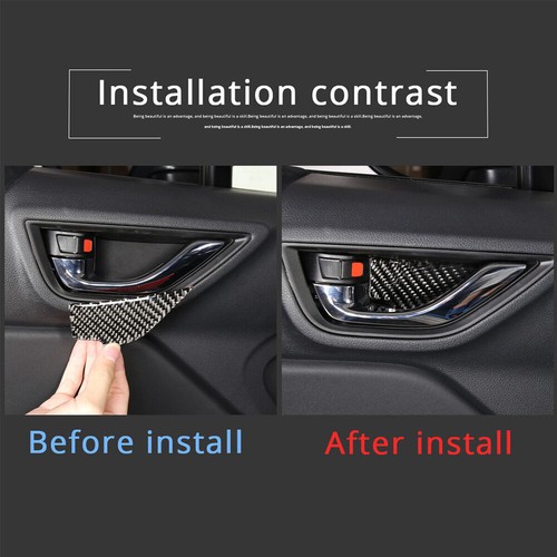 2×Carbon Fiber Interior Door Handle Bowl Panel Trim For GR86 /Subaru BRZ 2022-23 - Picture 8 of 12
