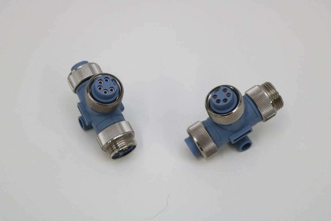 Turck RSM 2RKM 57 Lot of 2 Network Connection Tees