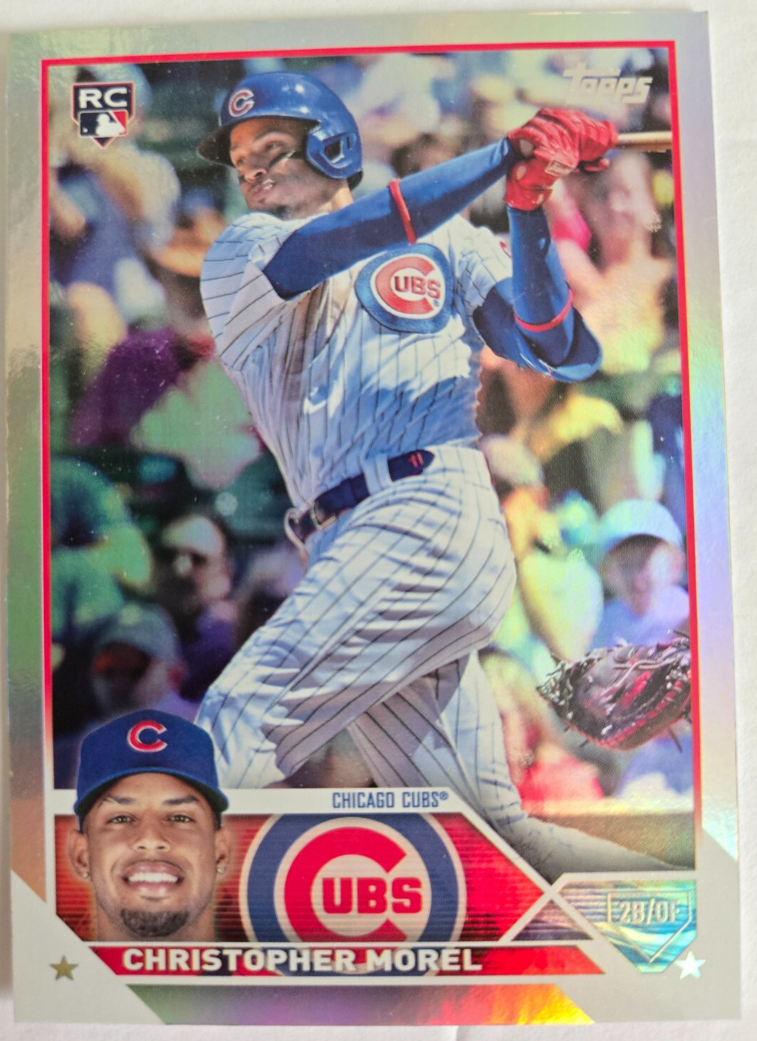 2023 Topps Series 1 - Christopher Morel - Rainbow Foil Rookie Card #308