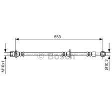 BOSCH Bremsschlauch Bremsleitung vorne rechts für Subaru Forester XV