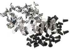 Produktbild - 50x Clip + Gummitüllen für Innenverkleidungen, Türpappen VW Käfer / Cabrio NEU