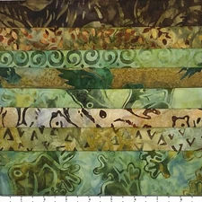 8 Fat Quarters Frog Hollow Lunn Fabric Batik FQ Pack 100% Cotton Handmade