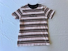 HUF - Striped Shirt - Embroidered Logo - Skate Shirt - Skateboarding - Medium