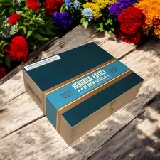 Herrera Esteli Maduro Toro Empty Wooden Cigar Box 8.25x7.25x2.75