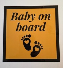 Baby on Board Bumper Sticker--Buy 2 Get One Free