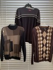 Men’s Long Sleeve Sweaters Shirt Size 1 Large & 2 Medium — photo 1