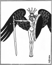 I Never Cry Art Print Boris Artzybasheff 1933 – Surreal Angelic Warrior Drawing