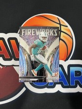 JAYLEN WADDLE 2021 PAININI PRIZM FIREWORKS INSERT RC ROOKIE CARD #F-5. rookie card picture