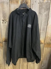 Zero Restriction Mens 1/4 Zip Pullover Jacket 2XL  Black