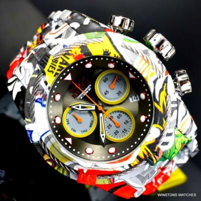 ✨️希少✨️デザイン性抜群★グラフィティ INVICTA Bolt ZEUS Invicta Bolt Zeus Hydroplated Steel Graffiti Chronograph