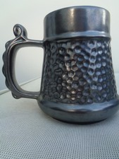 Vintage Prinknash Abbey England Pottery Gunmetal Mug Cup 13cms high