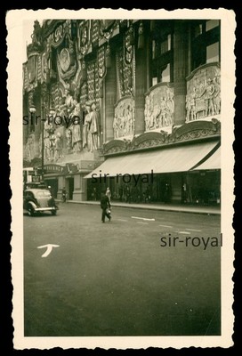 London 1937 - Selfridges Kaufhaus dekoriert zur King George Krönung - Foto 6x9cm